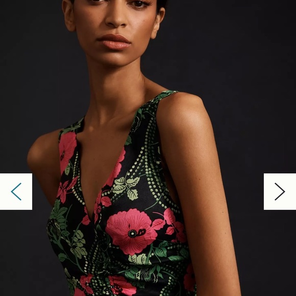 Anthropology Maeve Ruched Midi Dress - Picture 5 of 7